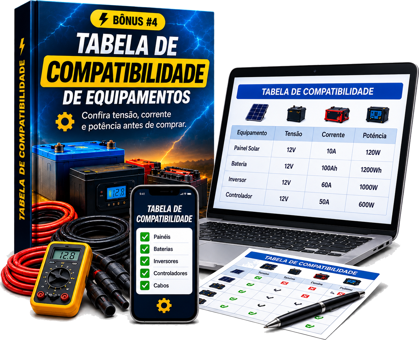 Bônus 4 — Tabela de Compatibilidade de Equipamentos