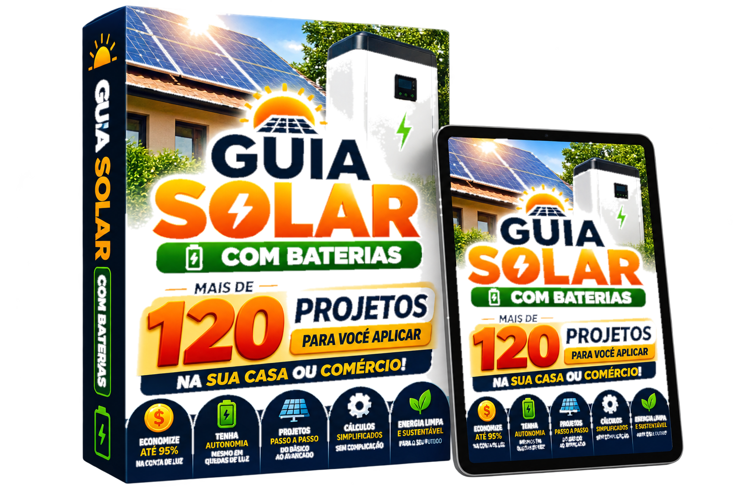 Guia Solar com Baterias em material digital completo